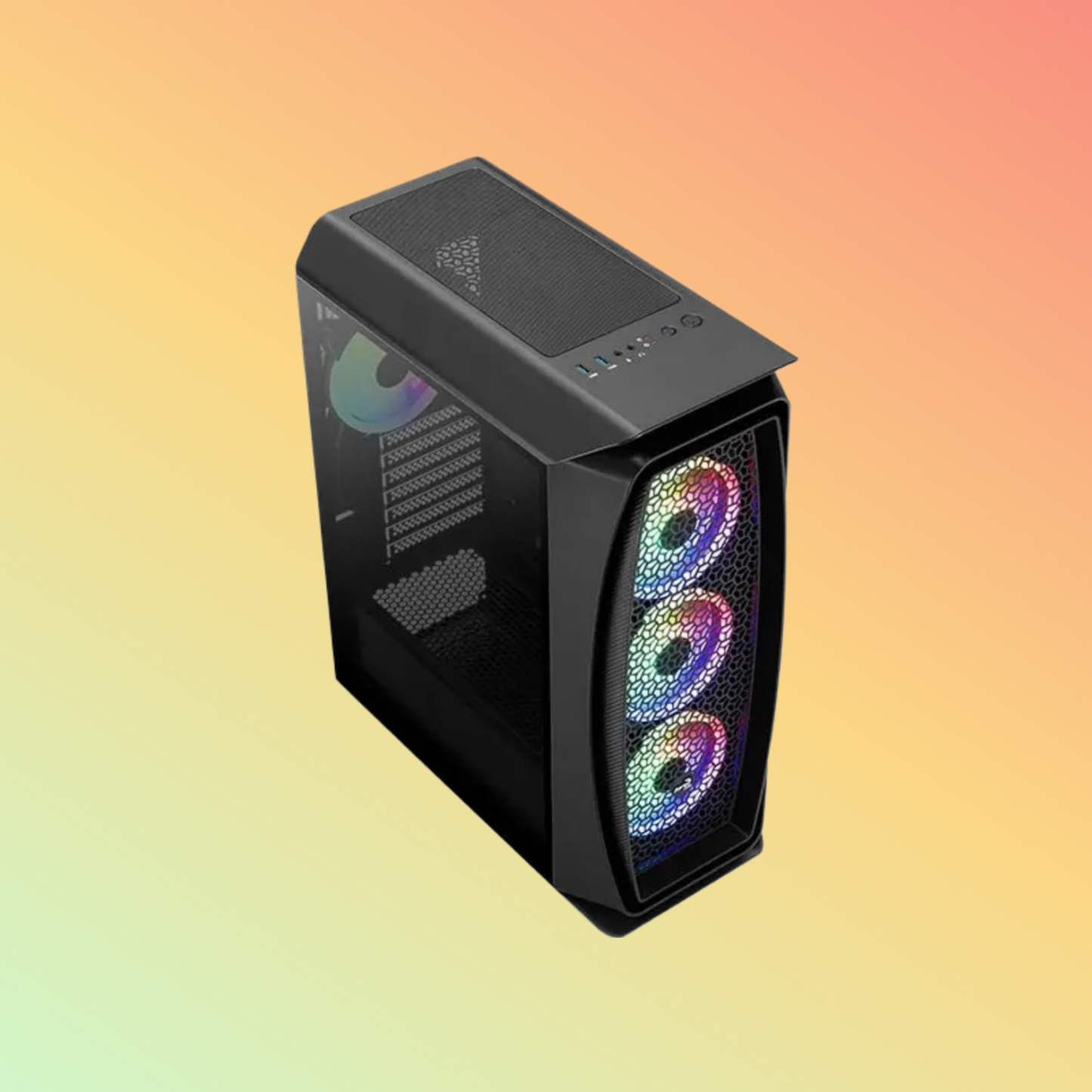 AeroCool Aero One Duo ARGB Mid Tower Case - ATX, micro ATX, mini-ITX