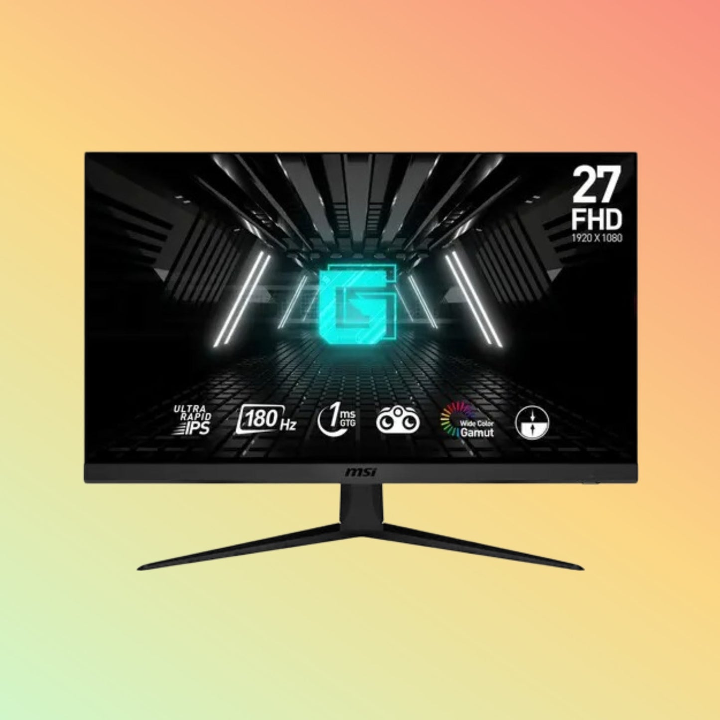 MSI G2712F Gaming Monitor - 27" FHD (1920 x 1080), IPS, HDMI, DP, 300 nits, 180 Hz
