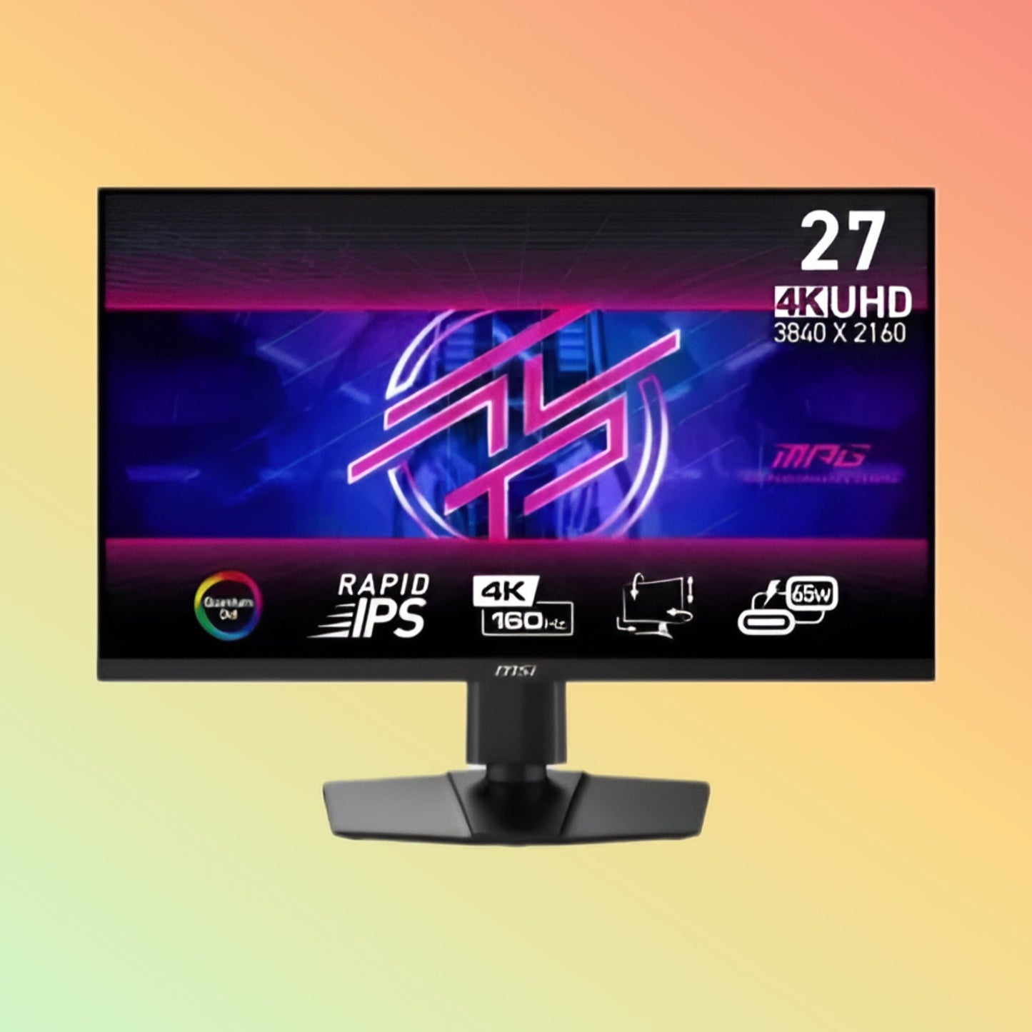 MSI MPG 274URF QD Monitor - 27" UHD (3840 x 2160), IPS, DP, HDMI, 400 nits, 160 Hz
