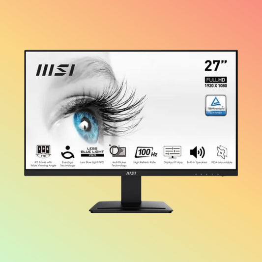 MSI PRO MP243XW Monitor - 24" FHD (1920 x 1080), IPS, HDMI, DP, 300 nits, 100 Hz