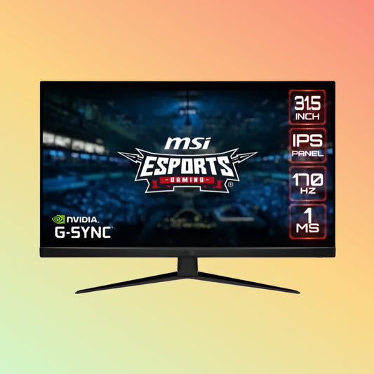 MSI G321Q Gaming Monitor - 32" WQHD (2560 x 1440), IPS, Tilt, HDMI, DP, 300 nits, 170 Hz