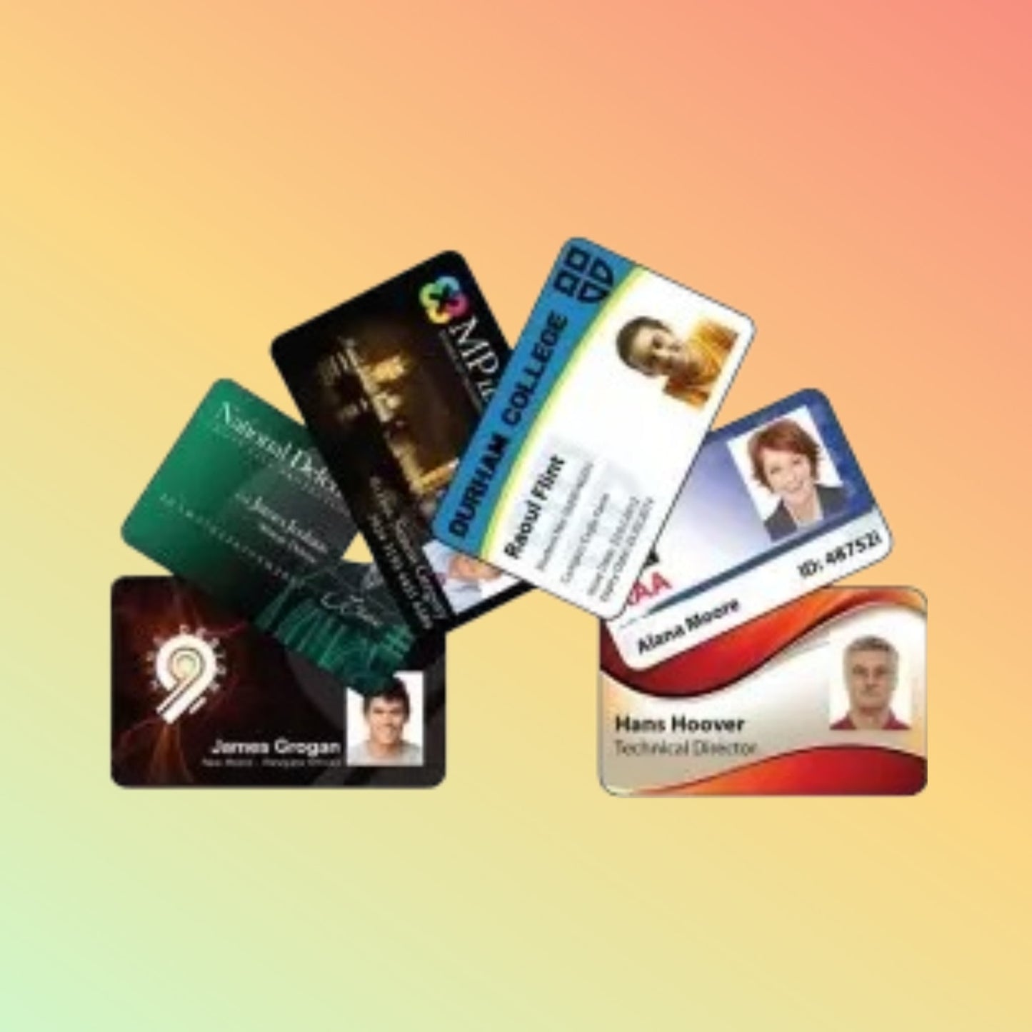 MIND printing school/companies/government id card with photo