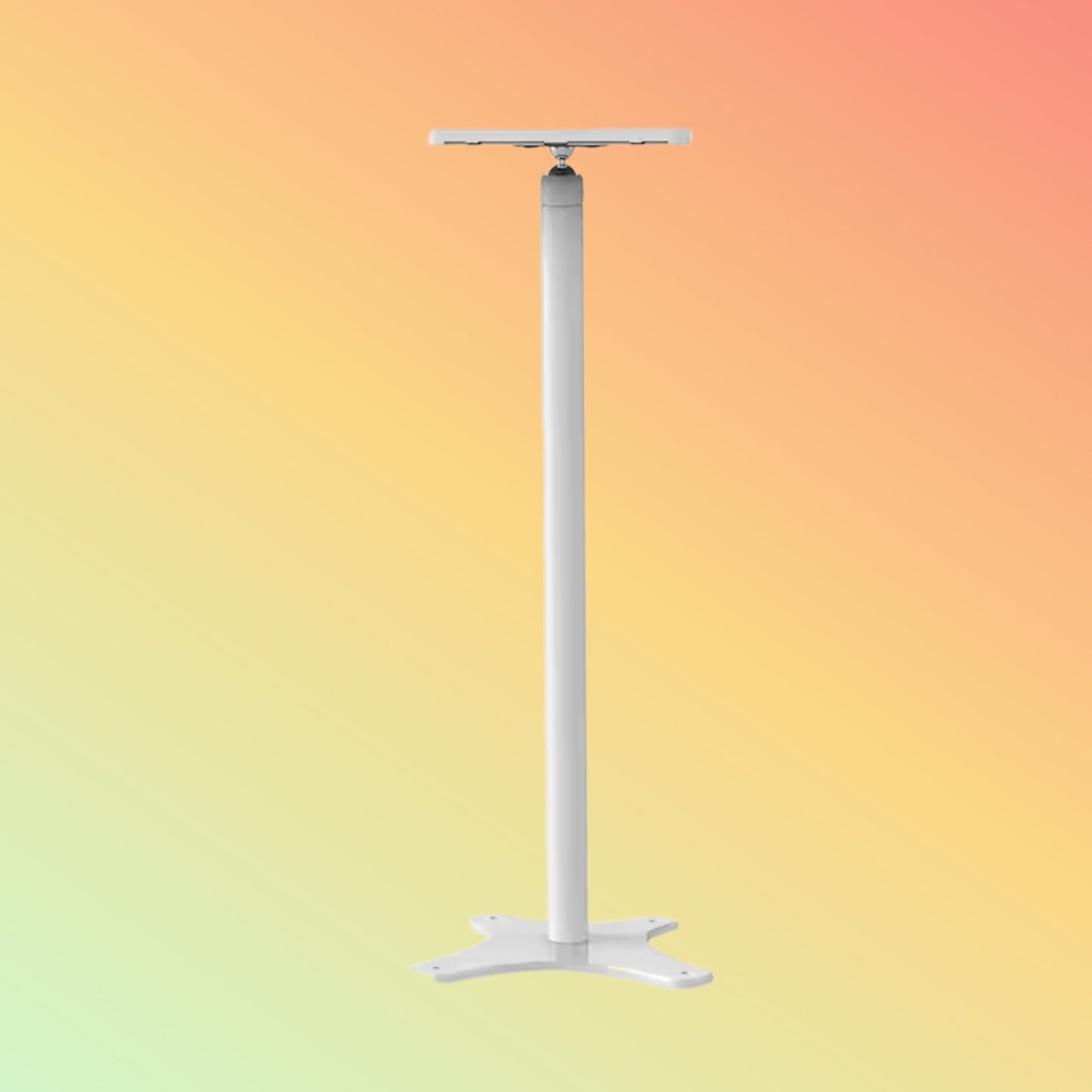 MAKEN SF-1301 Key Locked Tablet Enclosure 360 Degree Rotation Floor Pole Display Stand Tablet Floor Stand For Ipad