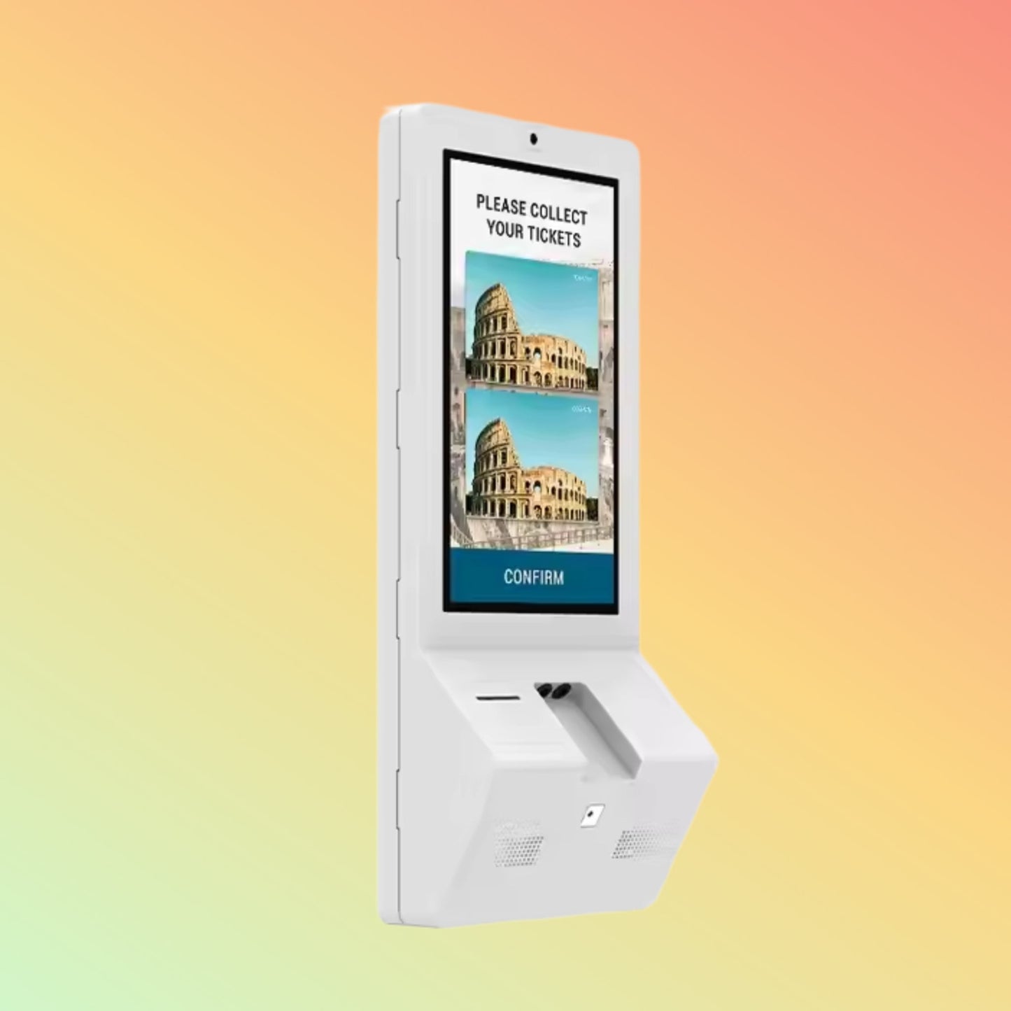 MAKEN MAKEN 32Inch Wall mount Interactive Touchscreen Ticket Terminal Self Service Ticket Kiosk Machine