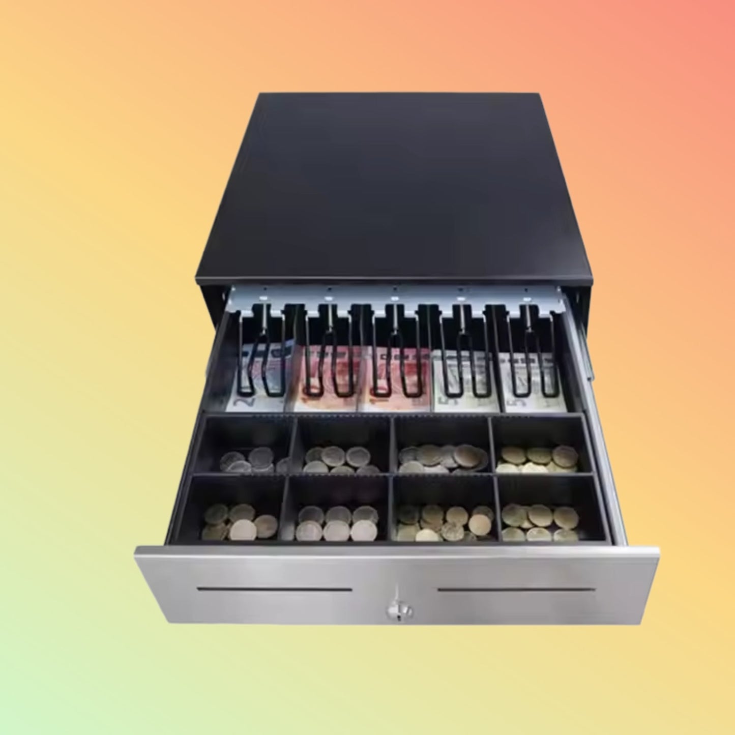 MAKEN CK-420 Manufacturer 6 Bill 8 Coins POS Cash Drawer Safe For Supermarket