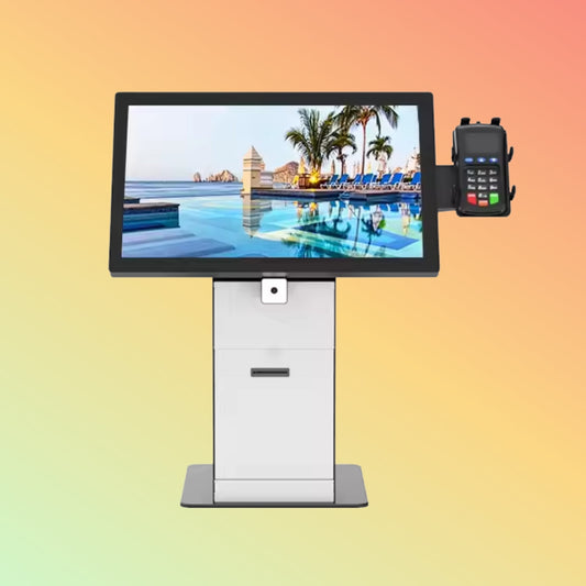 MAKEN Custom Desktop Self Service Machine Touch Screen Card Dispenser Check In Kiosk for Hotel Lobby