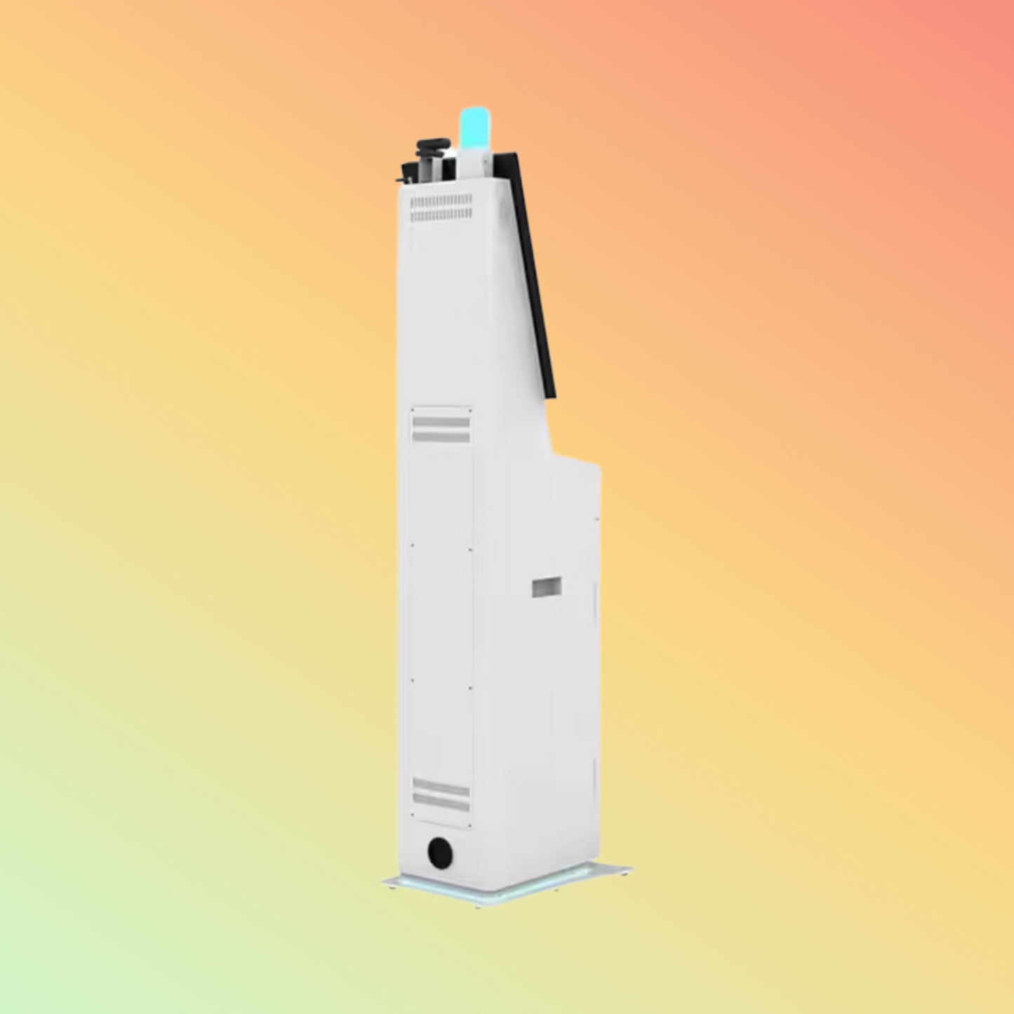 MAKEN 21.5" Airport Lobby Option Boarding Pass Printing Kiosk Passport Reader Airport Check In Self Service Kiosk