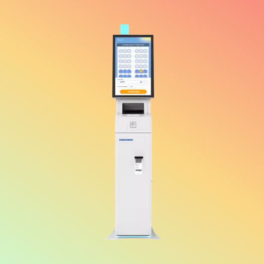 MAKEN Android 21.5 Inch Floor Standing Interactive Smart Touch Screen Airport Check In Self Service Kiosk