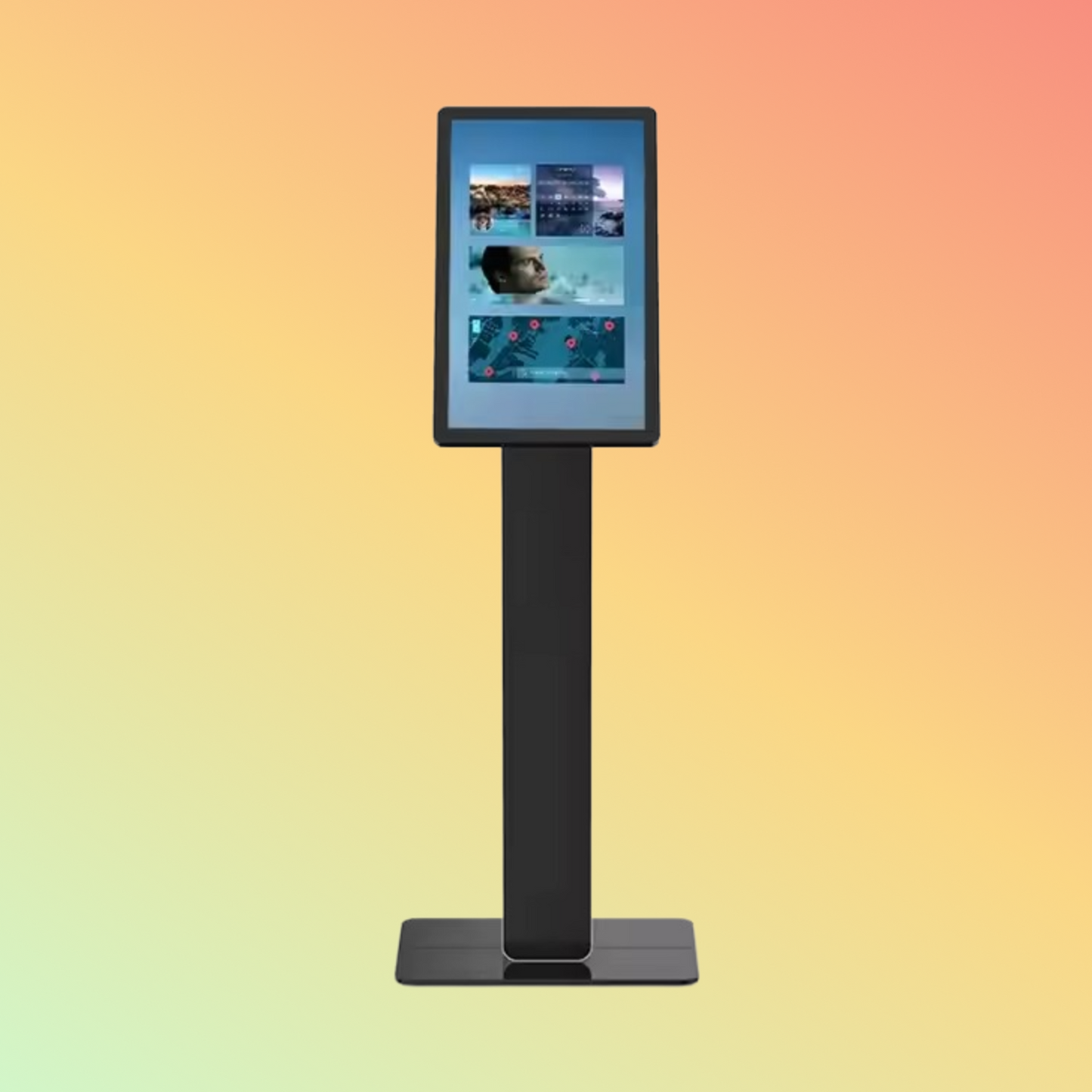 MAKEN 27 Inch Fast Food Restaurant Menu Kiosk Ticket Machine Self Service Payment Ordering Restaurant All In One Kiosk