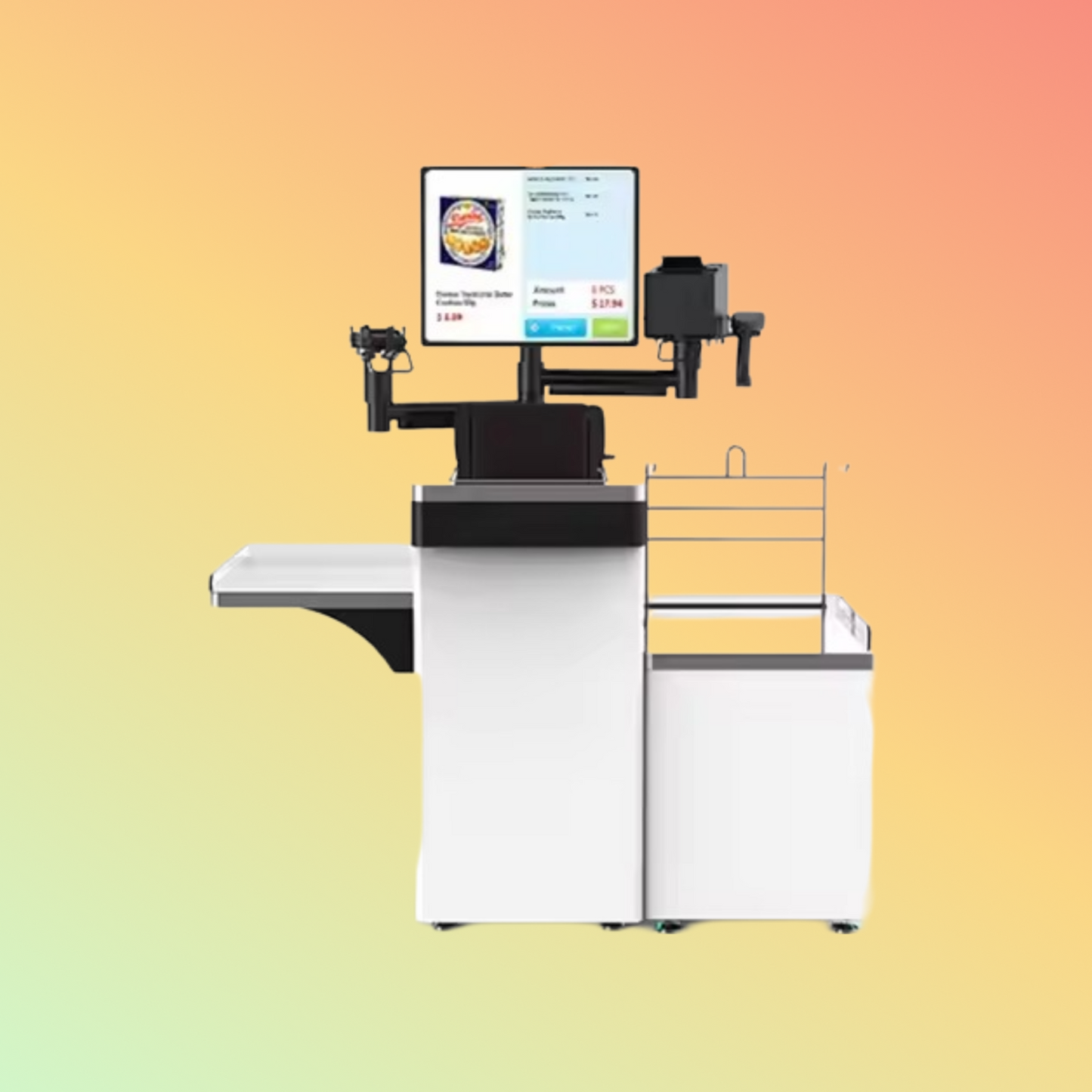 MAKEN 19Inch Supermarket / Shopping Mall SelfService Automatic Payment Self Checkout Kiosk