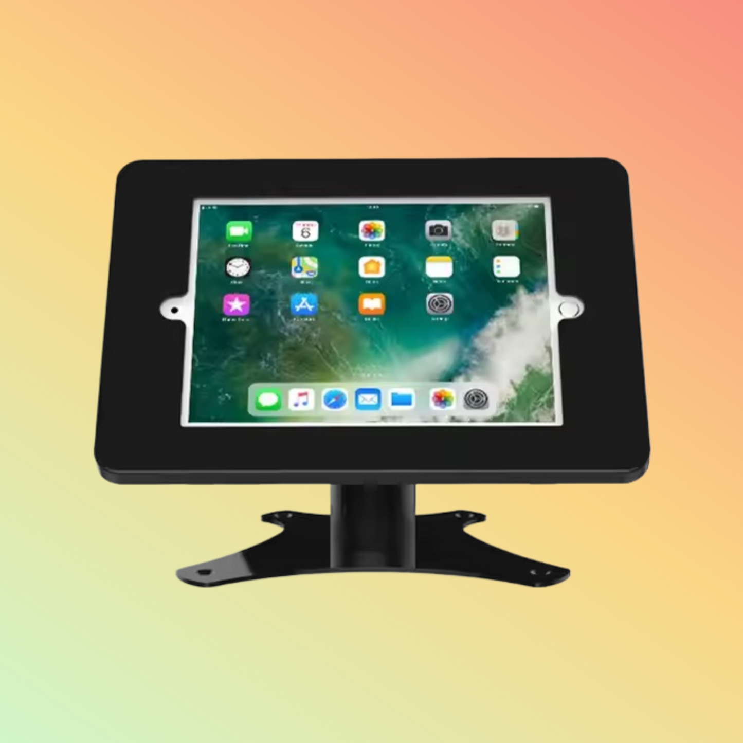 MAKEN Secure Countertop 360 Degree Rotation Swivel Tablet Pc Stand Display Tablet Stand For Ipad 10.2"