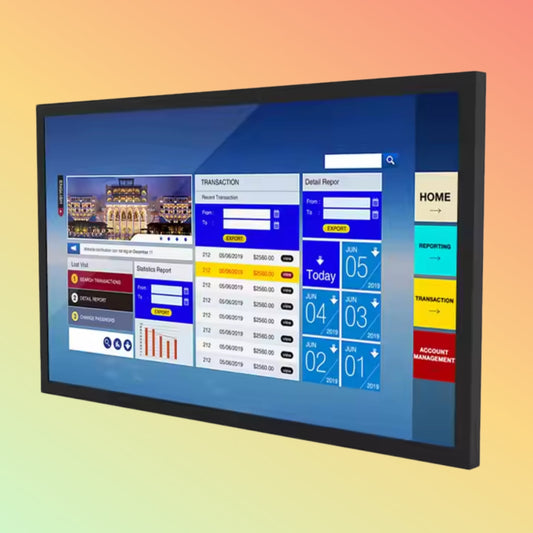 MAKEN Large 55-inch Wall-Mounted 4K HD Touch Screen Advertising Display for Digital Signage