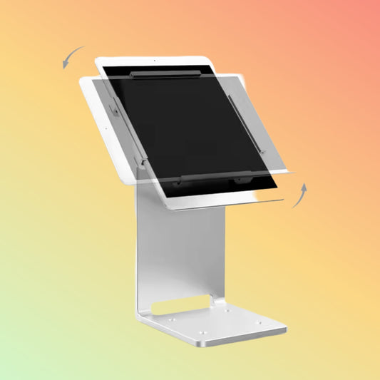 MAKEN Desktop Security Display Flip Back And Forth 145 Degrees Aluminum Tablet Pos Stand For Ipad