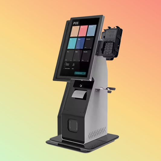 MAKEN 15.6 Inches Touch Screen Countertop Kiosk POS Payment Terminal Self Service Ordering POS Payment Kiosk