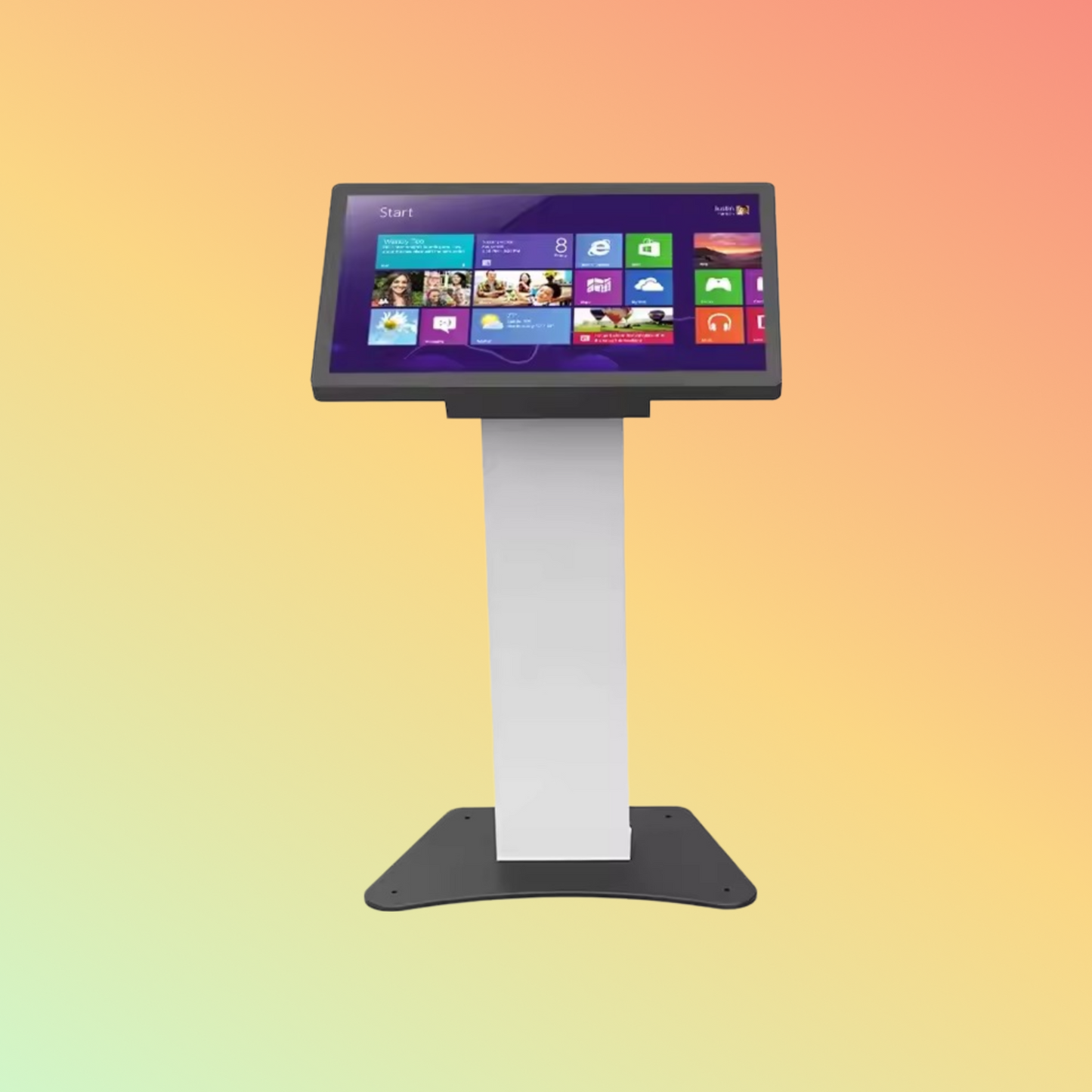 MAKEN Commercial Android floor standing 32 inch multimedia interactive information touch kiosk