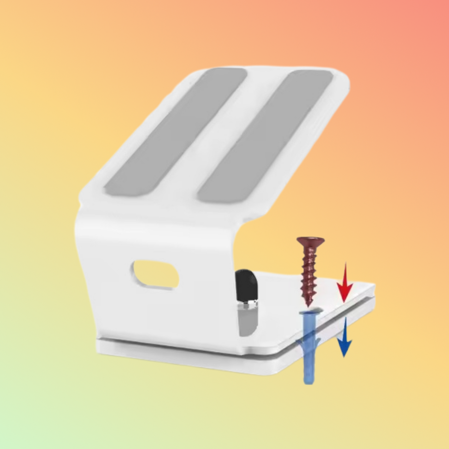 MAKEN Black Metal Swivel Credit Card Desktop POS Machine Holder POS Payment Stand