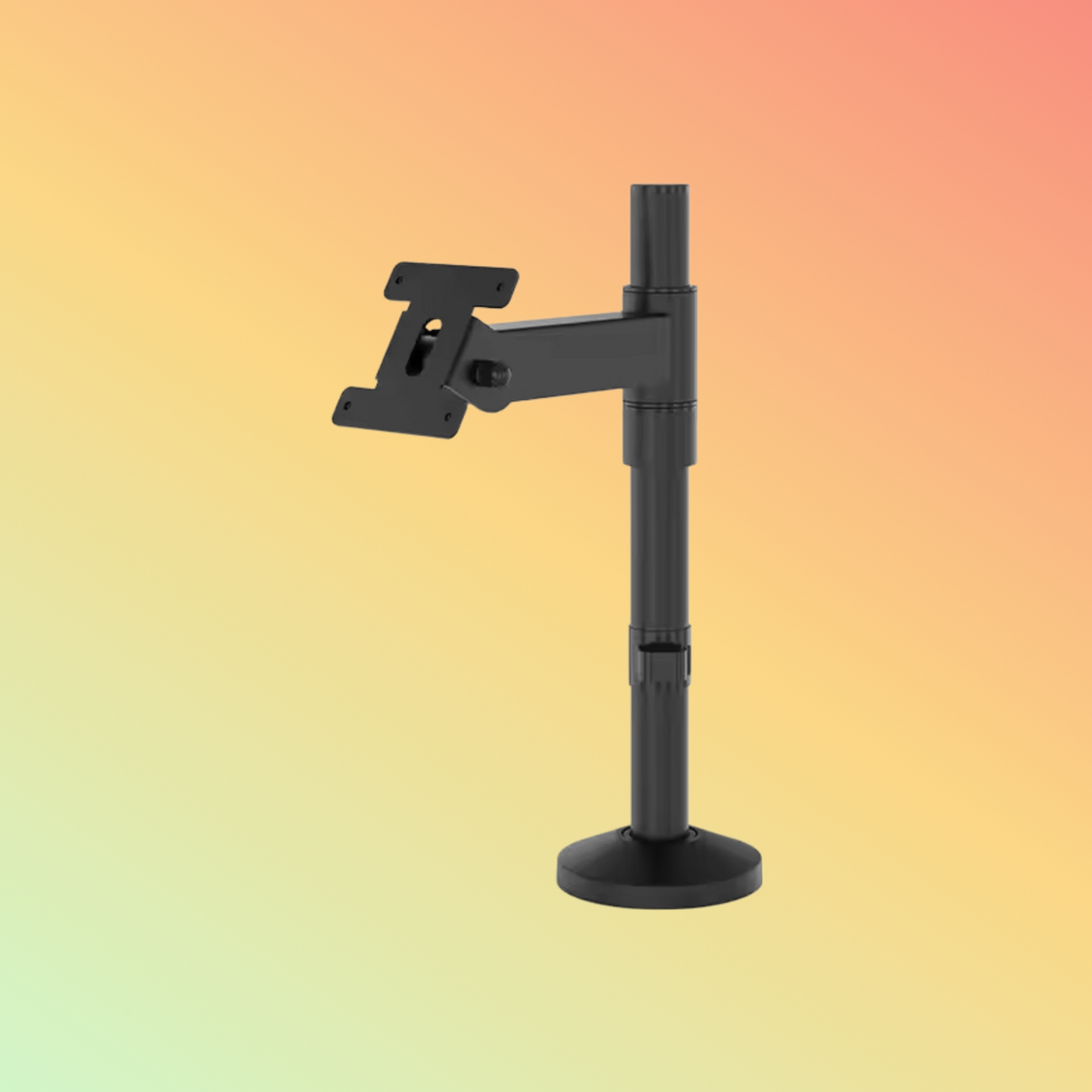 MAKEN Metal lockable kiosk enclosure bracket pole tablet stand for ipad 9.7 10.2