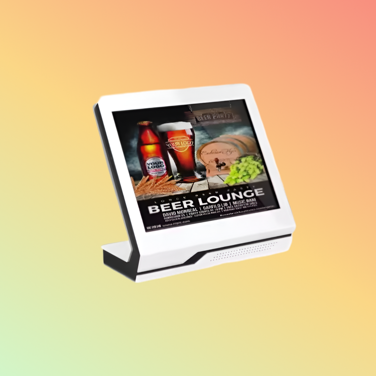 MAKEN 19" Desktop windows Digital restaurant touch screen self-service kiosk information