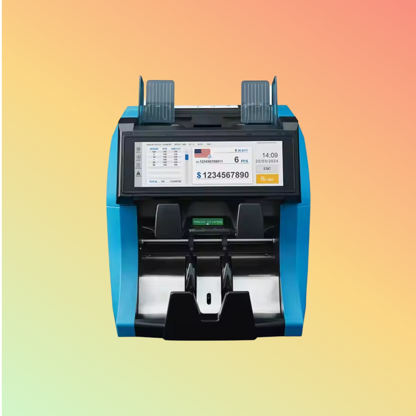 NUMEN manufacturer mixed denomination value money counter machine