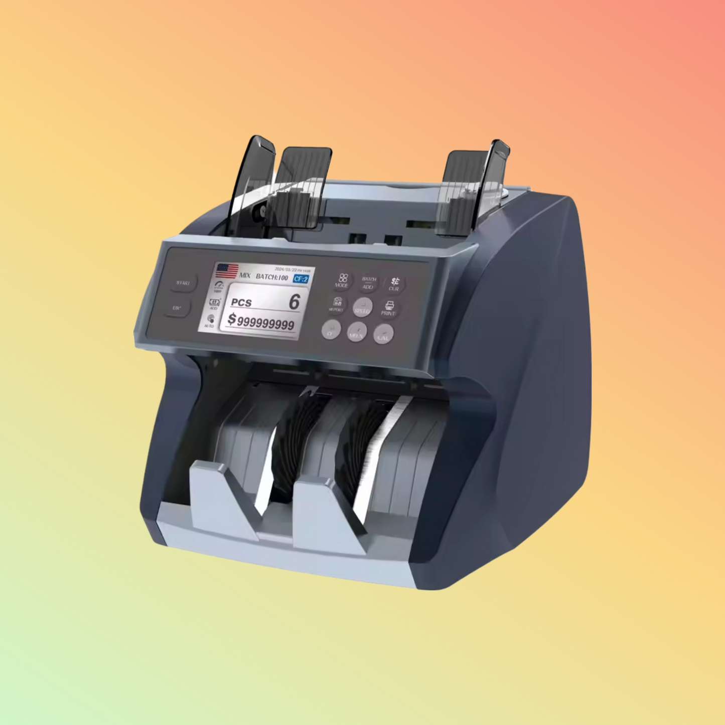 NUMEN rechargeable custom portable currency vacuum counting and sorter machine with denomination