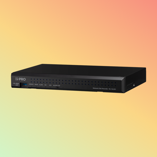 Panasonic Connect WJ-NU201KG New higher secure level and easy installation NVRs with a build-in PoE+ switch