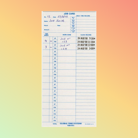 JC-10 Time Cards