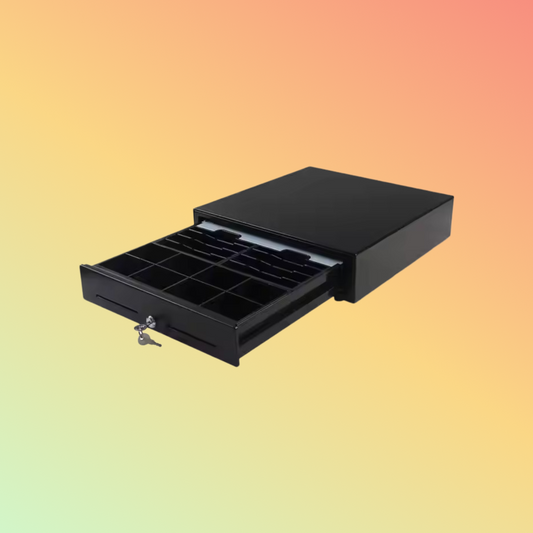 Kasrow Cash Register Heavy Duty RJ12 Key-Lock Slide Cash Drawer With Banknotes Trays