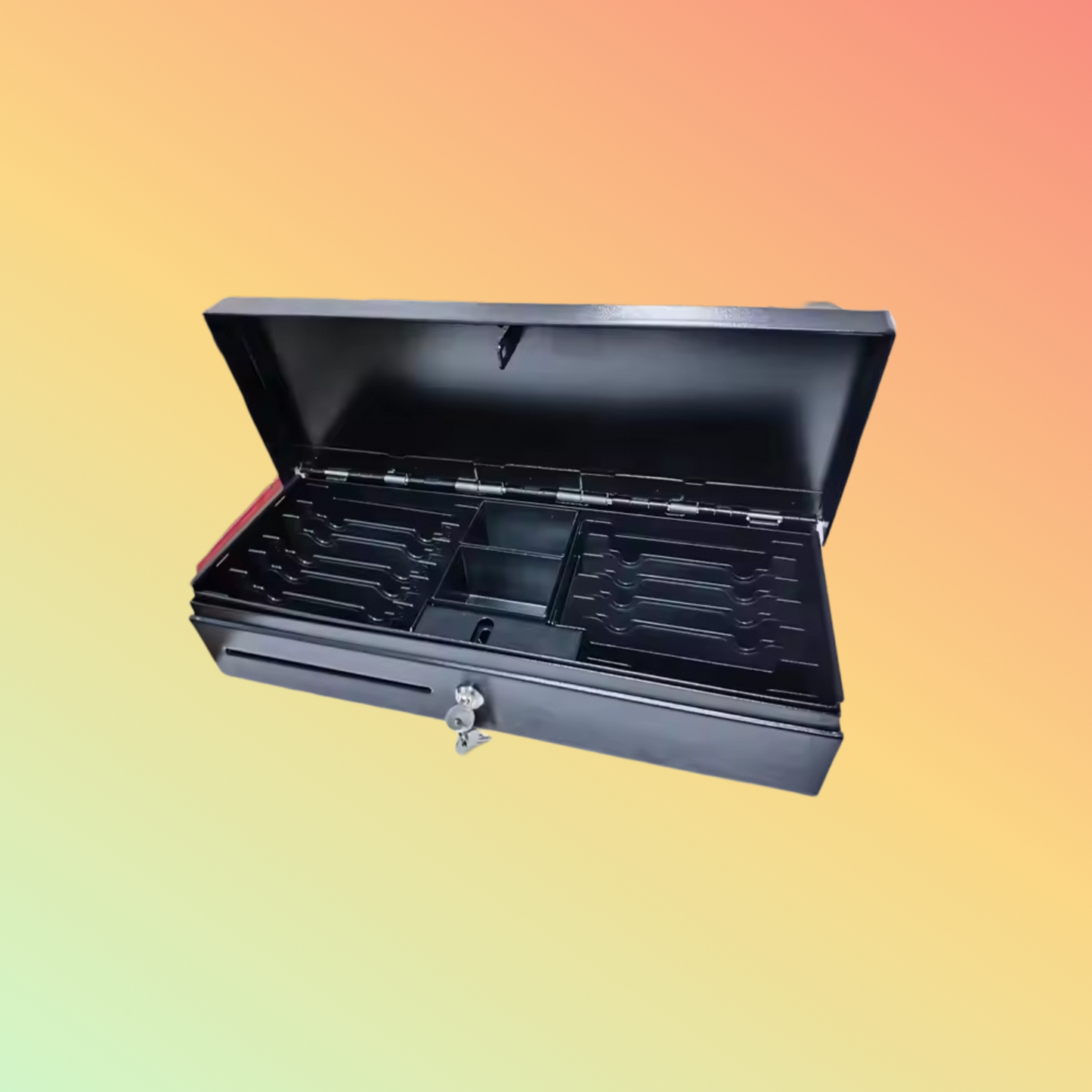 Kasrow 13 bills flip-top cash drawer, no coins, supermarket use