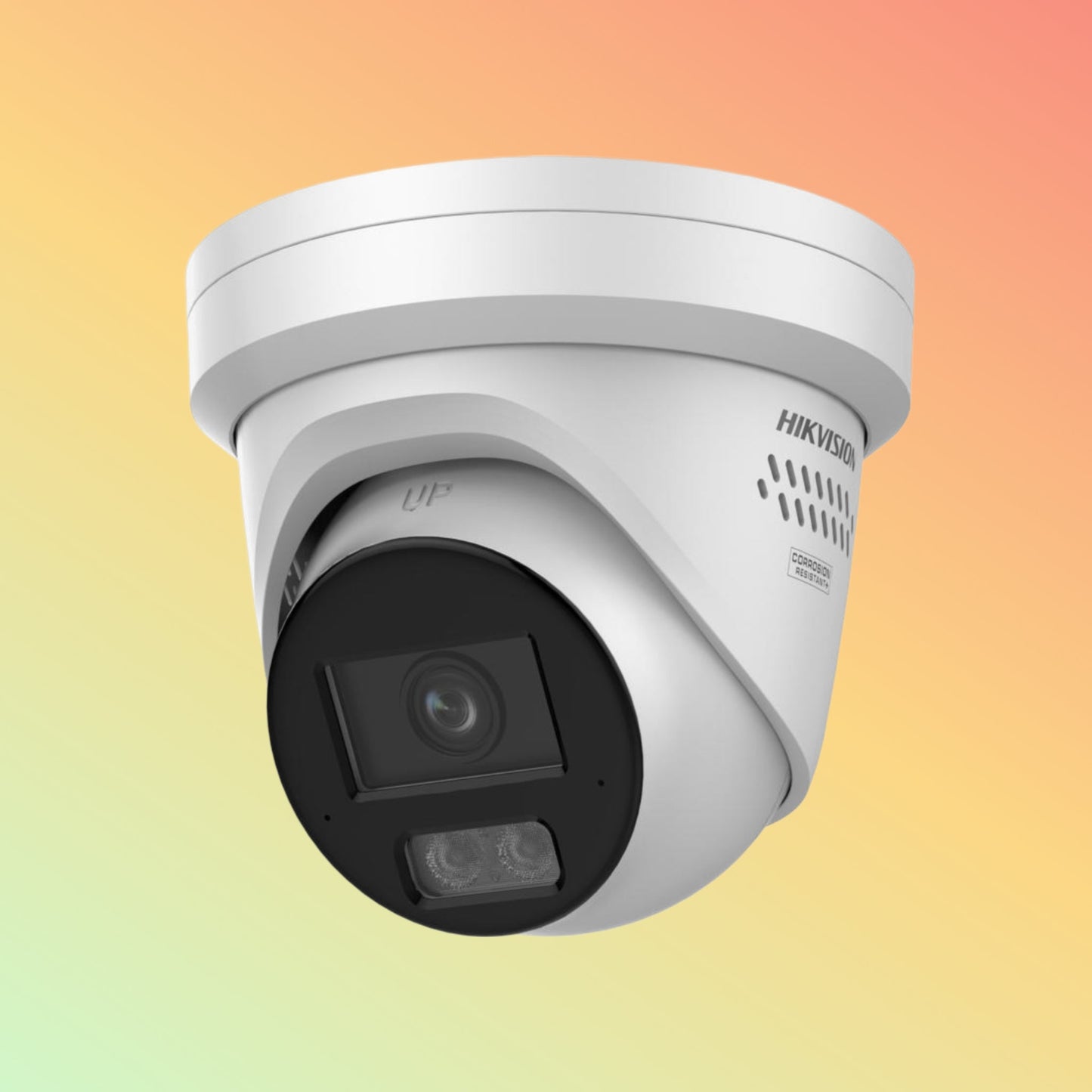 Hikvision DS-2CD3387G3-LISU/SL(Y) 8 MP AcuSense Strobe Light and Audible Warning Fixed Turret Network Camera