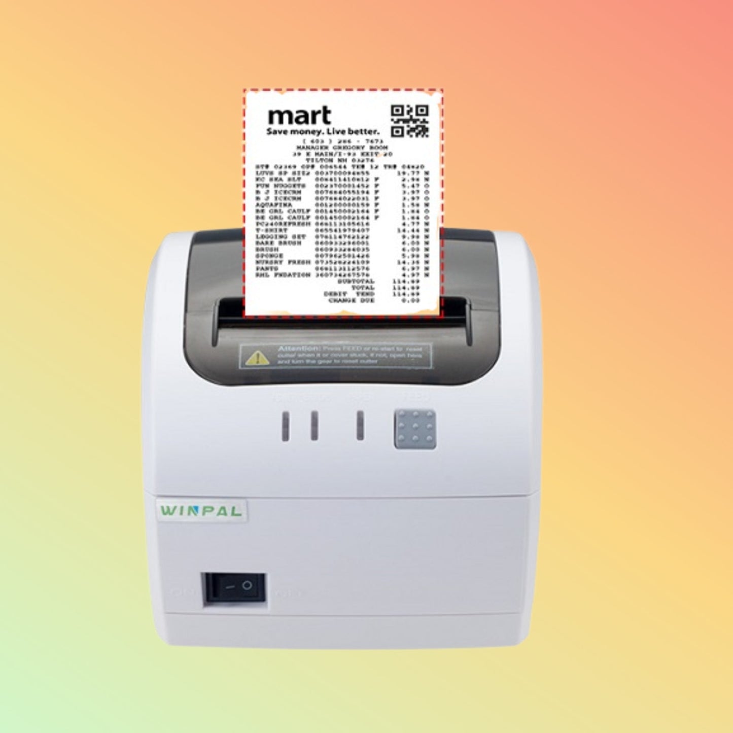 Winpal WP260W & WP300W 3″ Thermal Receipt Printer