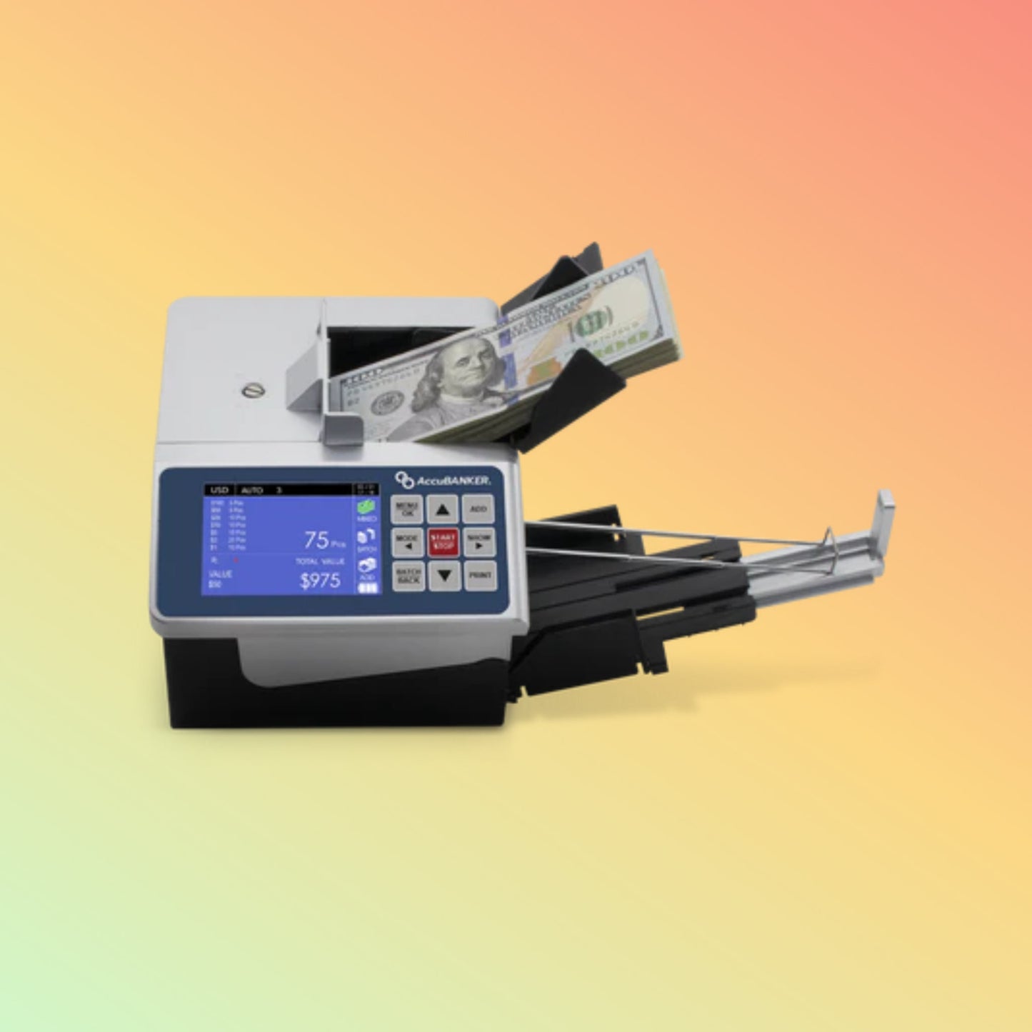 AccuBANKER D700 Duo Automatic Value and Counterfeit Bill Detector