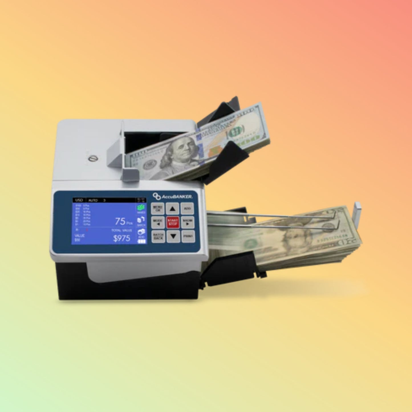 AccuBANKER D700 Duo Automatic Value and Counterfeit Bill Detector