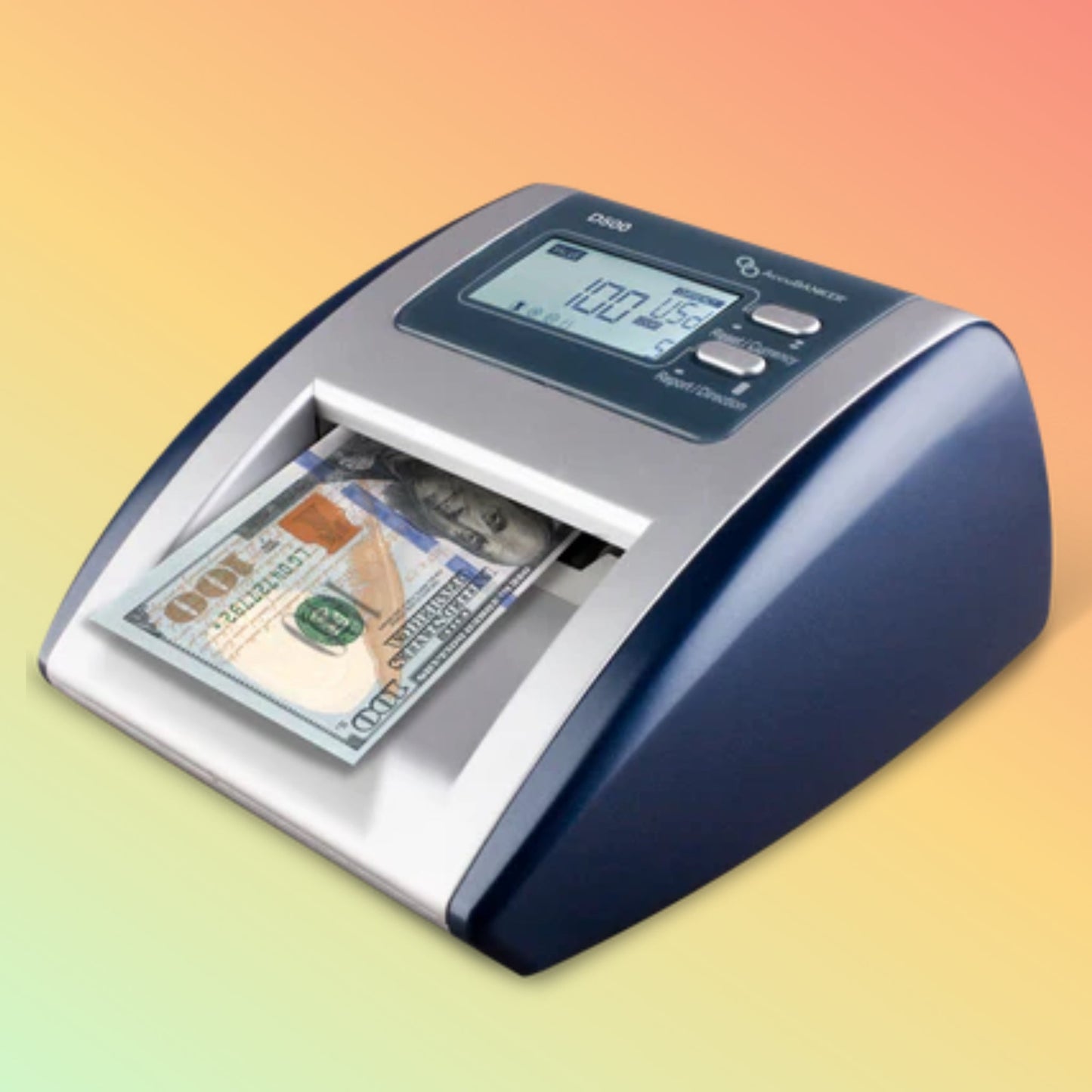AccuBANKER D500 Automatic Counterfeit Bill and Value Detector