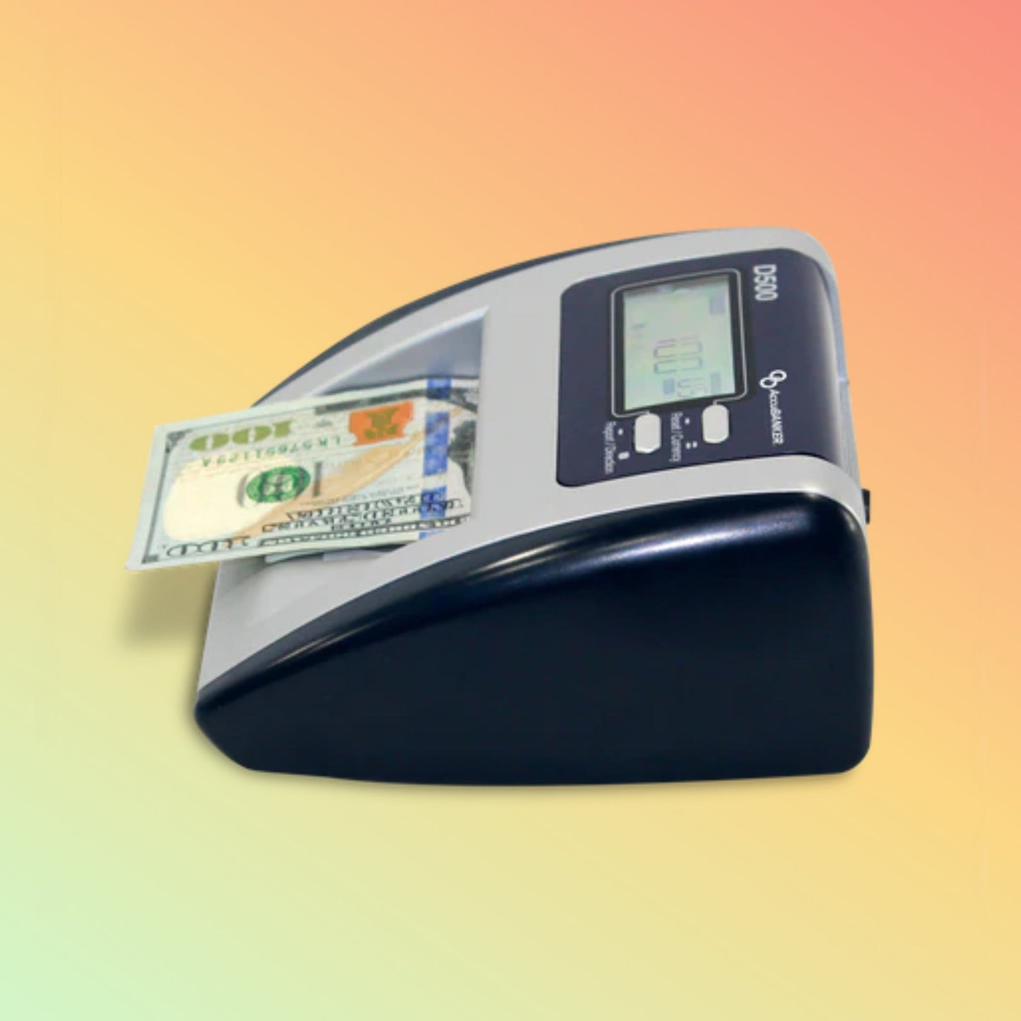 AccuBANKER D500 Automatic Counterfeit Bill and Value Detector