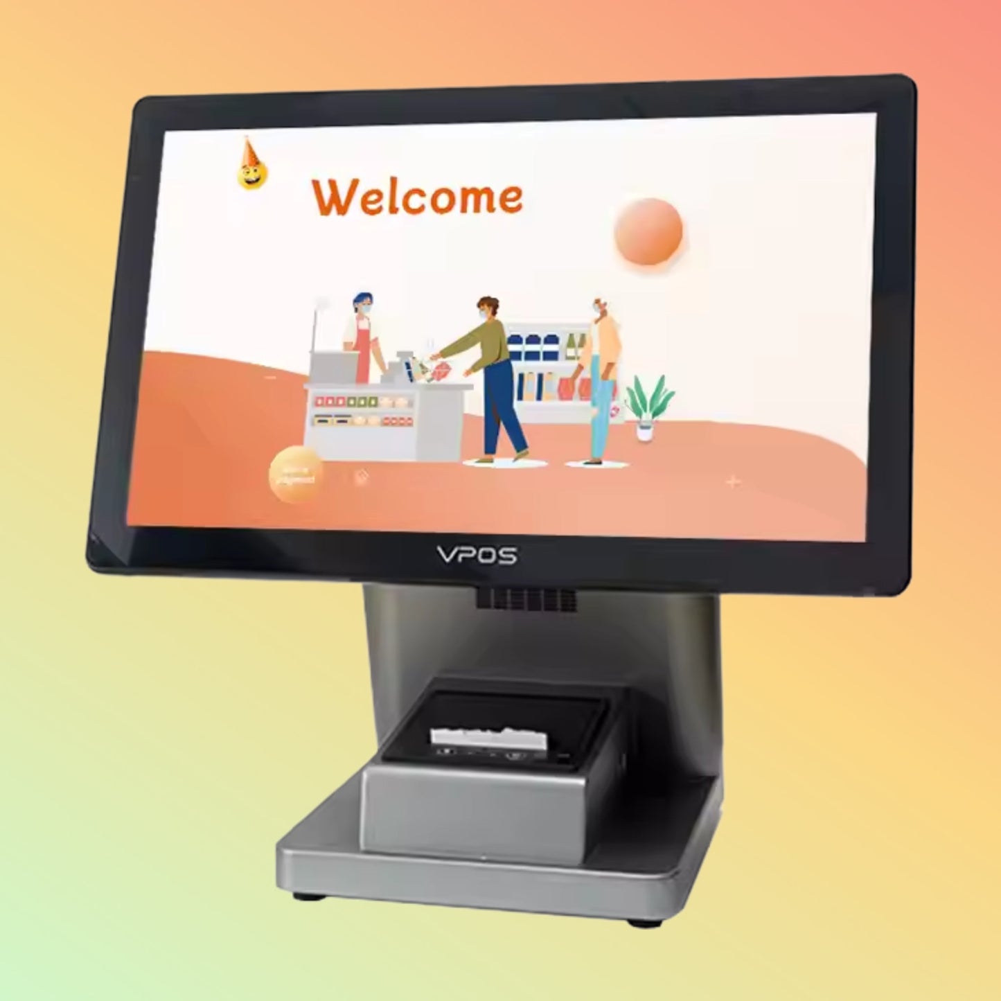 Vpos 15.6 Inch All-in-One i5 Touch Screen POS System