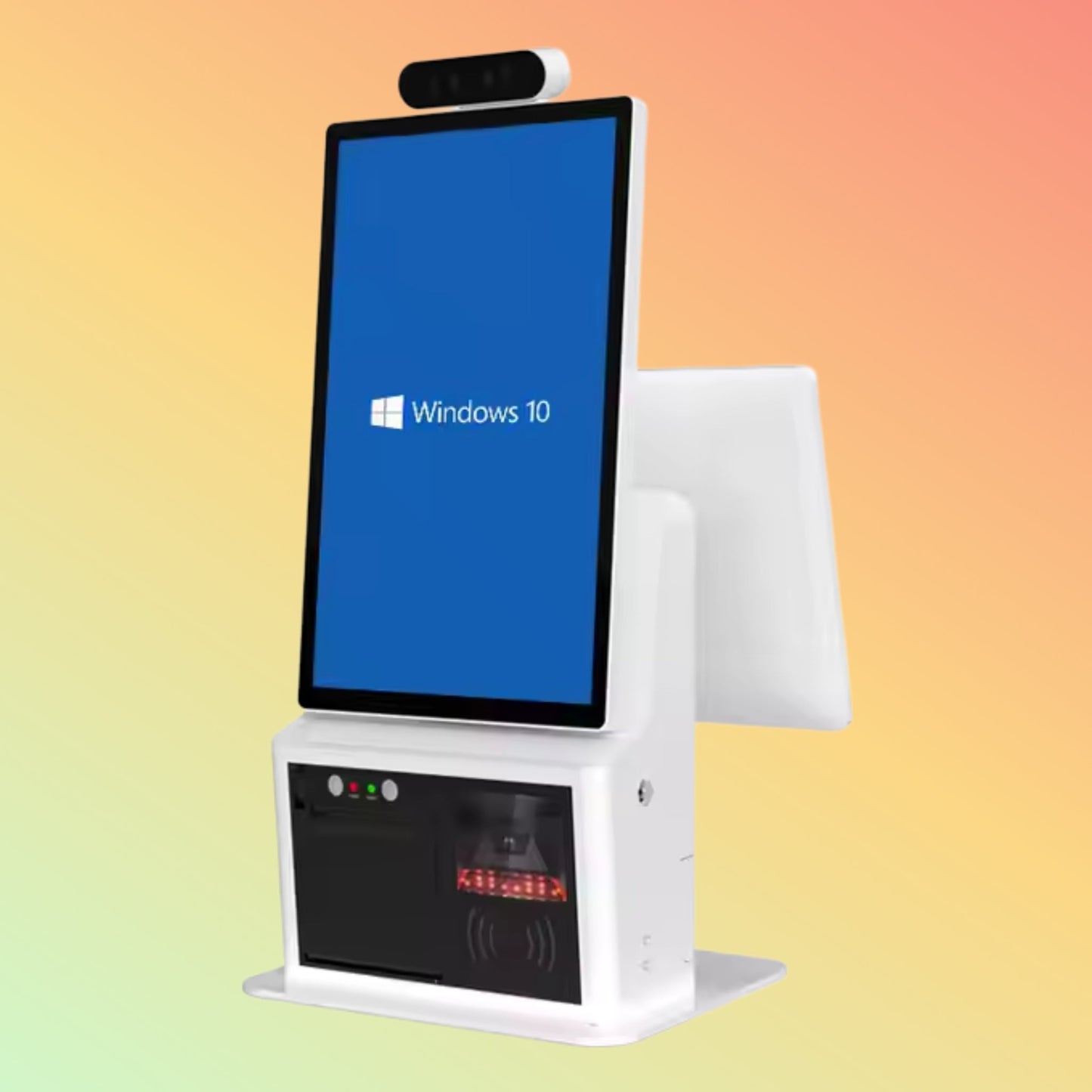 Vpos 15.6 Inch All-In-One Self-Checkout POS System Kiosk Built-In Receipt Printer Scanner