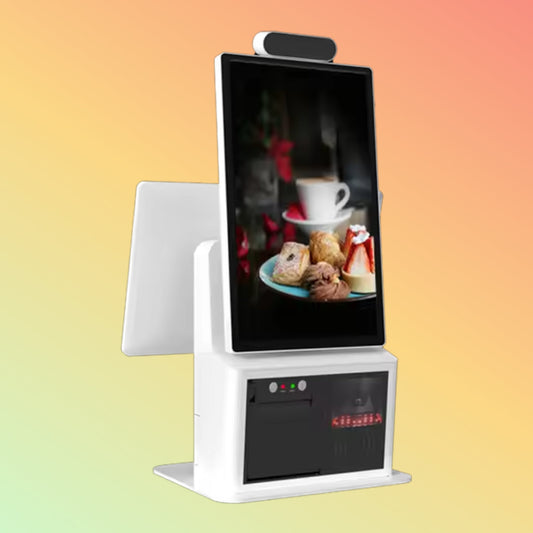 Vpos 15.6 Inch All-In-One Self-Checkout POS System Kiosk Built-In Receipt Printer Scanner