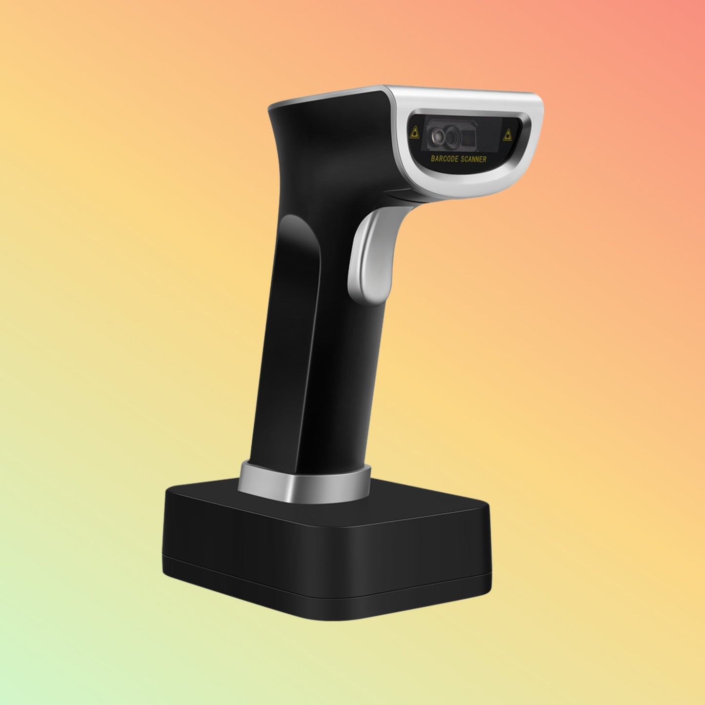 Ibocode Display Screen 2.4G Bluetooth 1D/2D QR Reader with Base