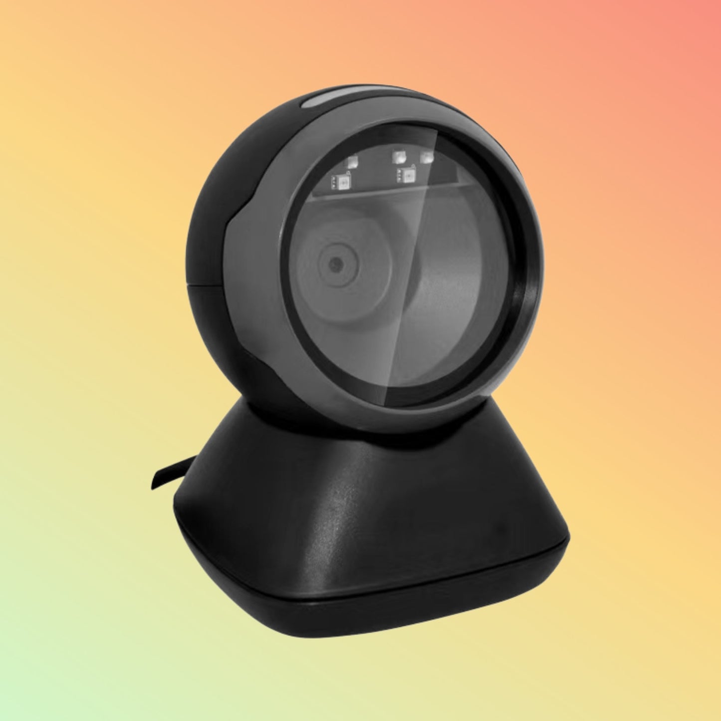 Ibocode Omnidirectional Desktop Barcode Scanner USB Wired 1D 2D Scanning QR Code Reader