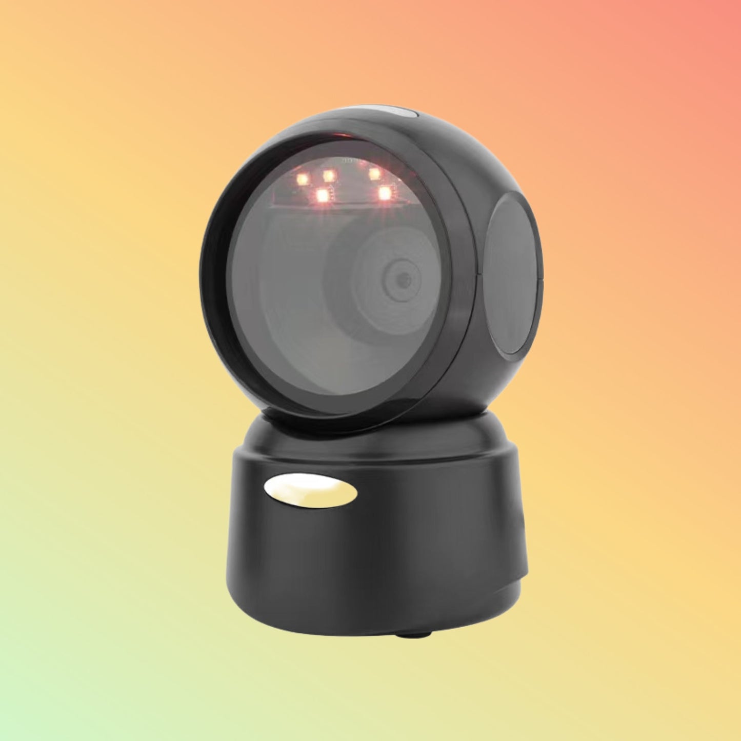 Ibocode 1D 2D Scanning QR Code Reader USB Wired Omnidirectional Desktop Barcode Scanner