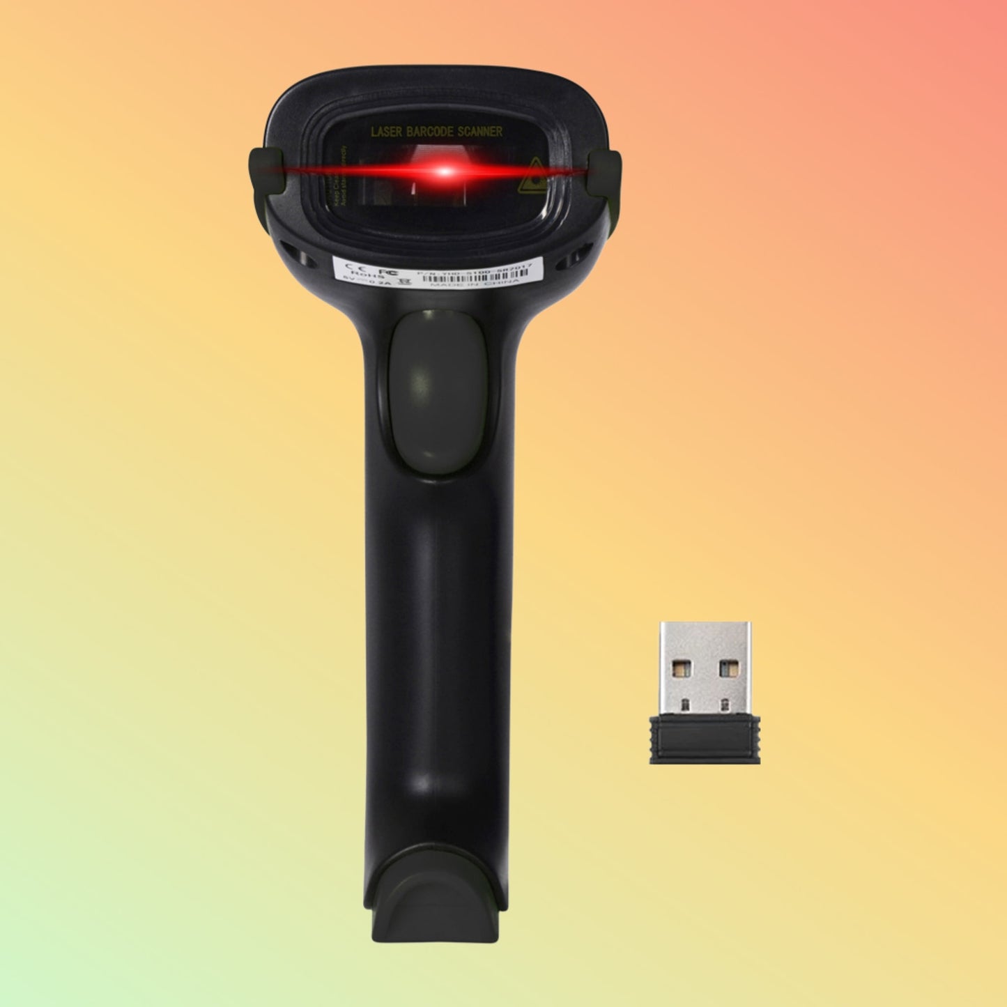 Ibocode 1D Bar Code Reader USB Wired Wireless Bluetooth Handheld Laser Barcode Scanner