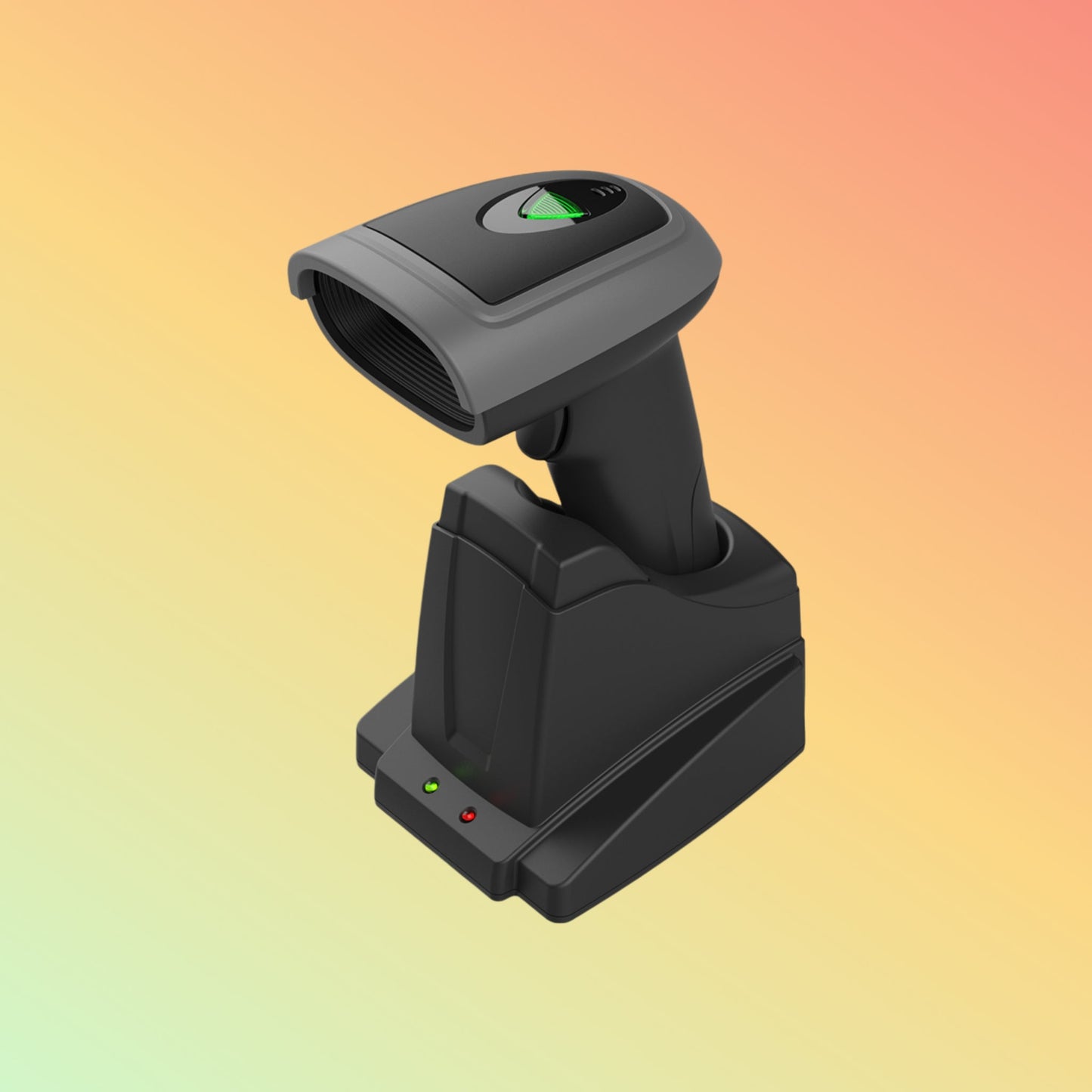 Ibocode 1D 2D QR Code Cordless Handheld Barcode Scanner With Charging Base