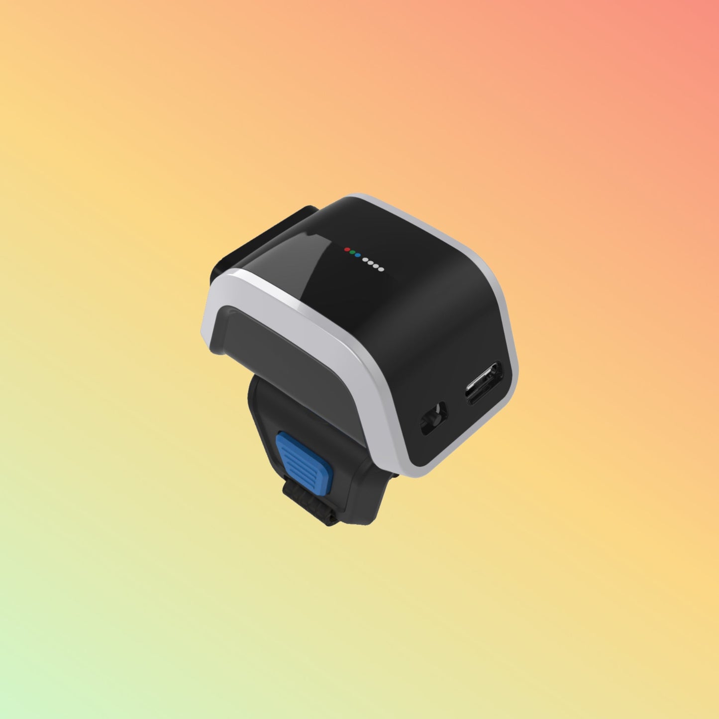 Ibocode Ring Wearable Scanner, Bluetooth Wireless, Mini Finger Reader, 1D/2D QR