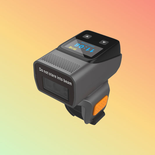 Ibocode Wearable Ring Scanner: Bluetooth 1D/2D QR Reader for Inventory