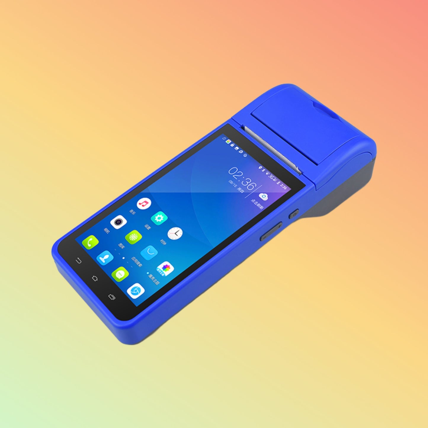 Ibocode Mobile POS Terminal, Bluetooth Handheld, 58mm Thermal Printer, Barcode Scanner