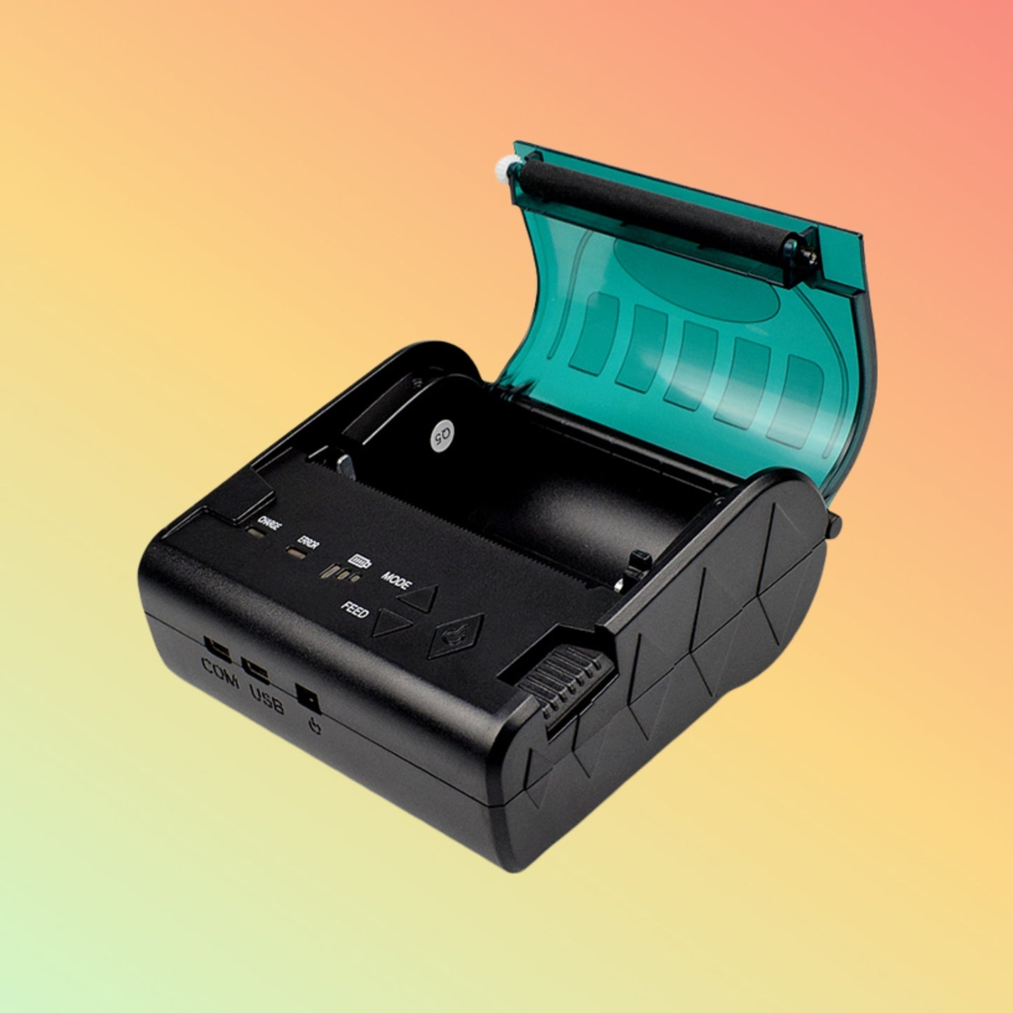 Ibocode Portable Bill Printer USB Bluetooth Auto Cutter 3-Inch 80mm Mini Thermal Receipt Printer