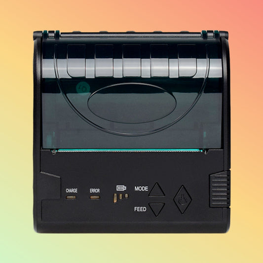 Ibocode Portable Bill Printer USB Bluetooth Auto Cutter 3-Inch 80mm Mini Thermal Receipt Printer