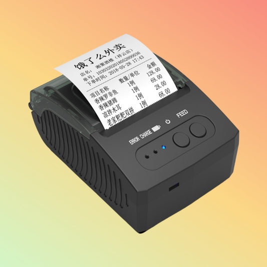 Ibocode Portable Direct Printer USB+ Bluetooth 2-Inch 58mm Mini Android Thermal Receipt Printer