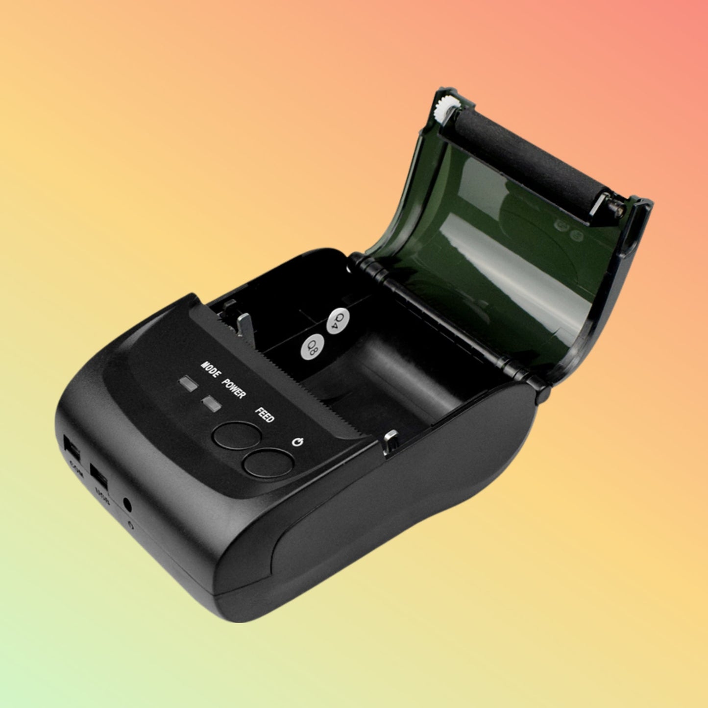 Ibocode Portable Printer Android Bluetooth USB 2-Inch 58mm Mini Mobile Bluetooth Receipt Printer