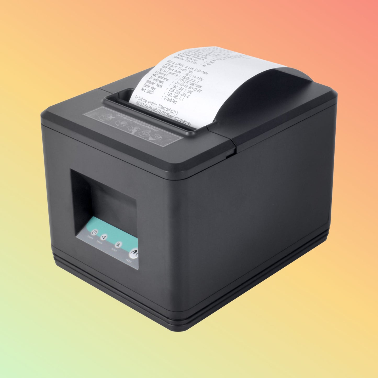 Ibocode Fast 3" 80mm Thermal Receipt Printer with Built-in Adapter